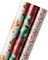 Christmas Wrapping Paper Bundle, Gingerbread, Ornaments, Peppermints (3 Extra Wide Rolls 40 in. x 12 ft.)